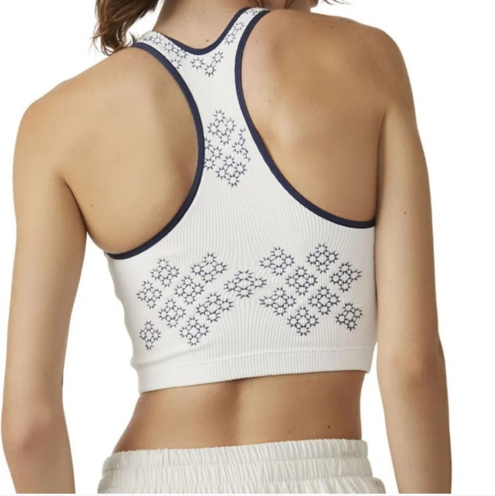Free People FP Movement Free throw tank Sports Bra Top Women's‎ XS white flake